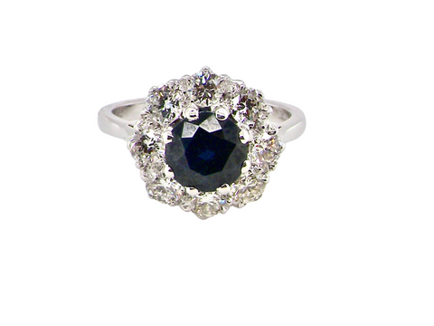 fine sapphire and diamond ring