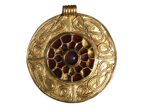 anglo saxon garnet pendant