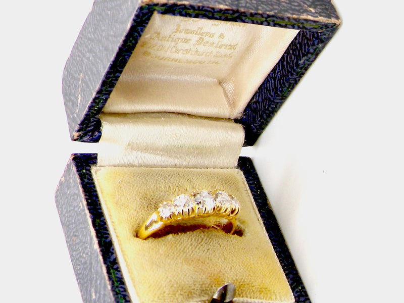An antique five stone diamond ring