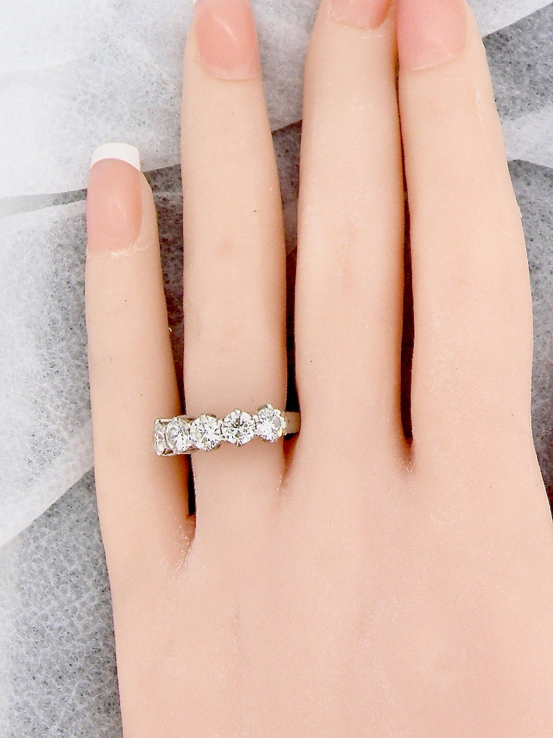 5 stone 1 carat diamond ring