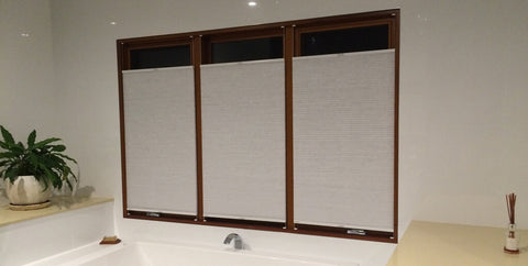 Honeycomb Smartfit Blinds - Bathroom