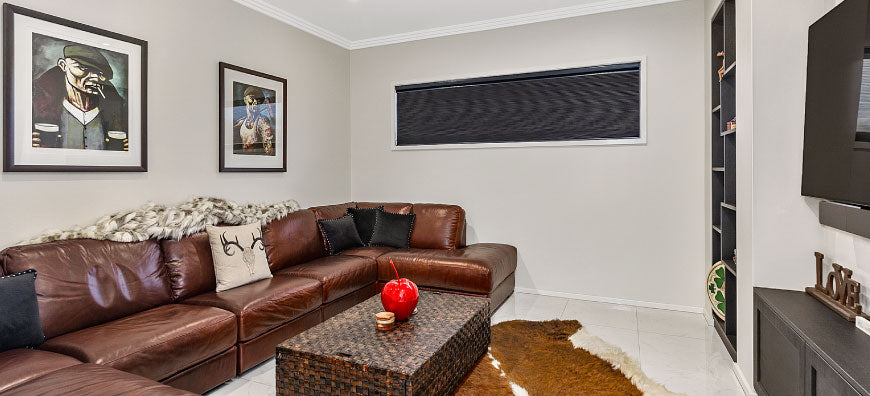 Honeycomb Day Night Blinds - Home Theatre