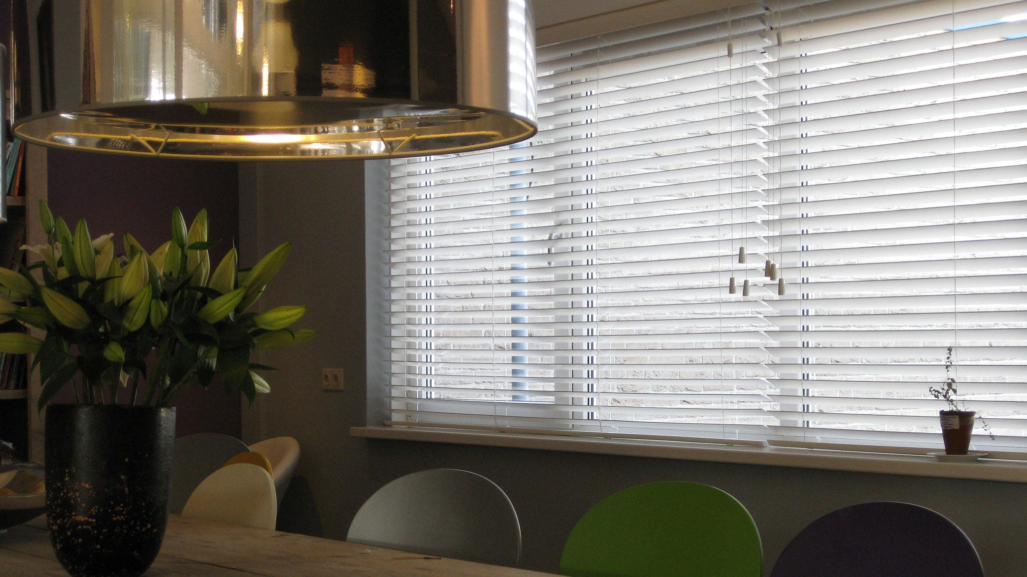 Timber Venetian Blinds For Dining Room