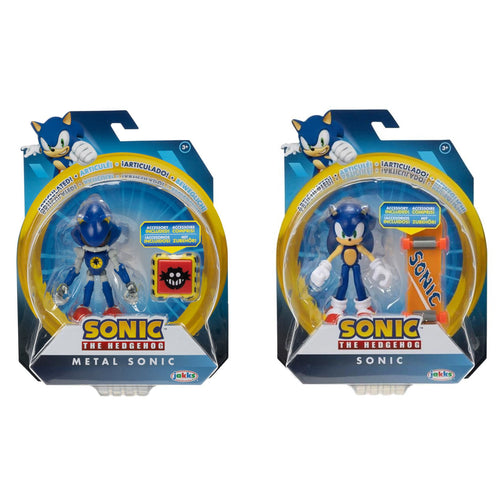 Mecha Sonic with Spike Trap 4 Inch Action Figure Sonic the Hedgehog 30th  Anniversary