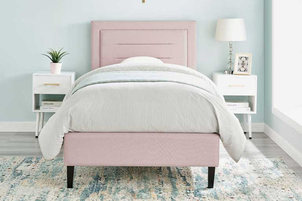 Pink Fabric Bed