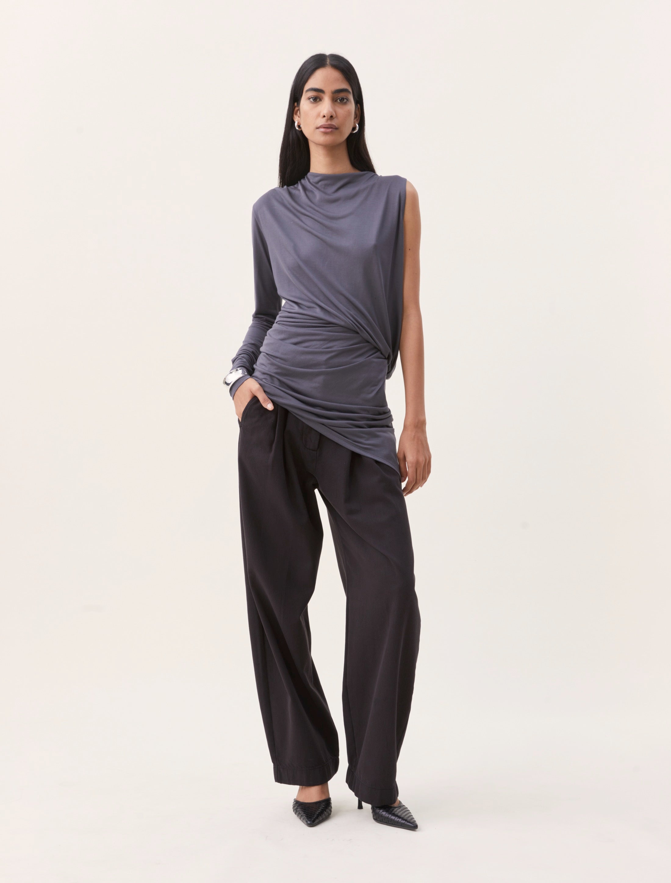 Ninety Percent Apollo Trouser in Obsidian