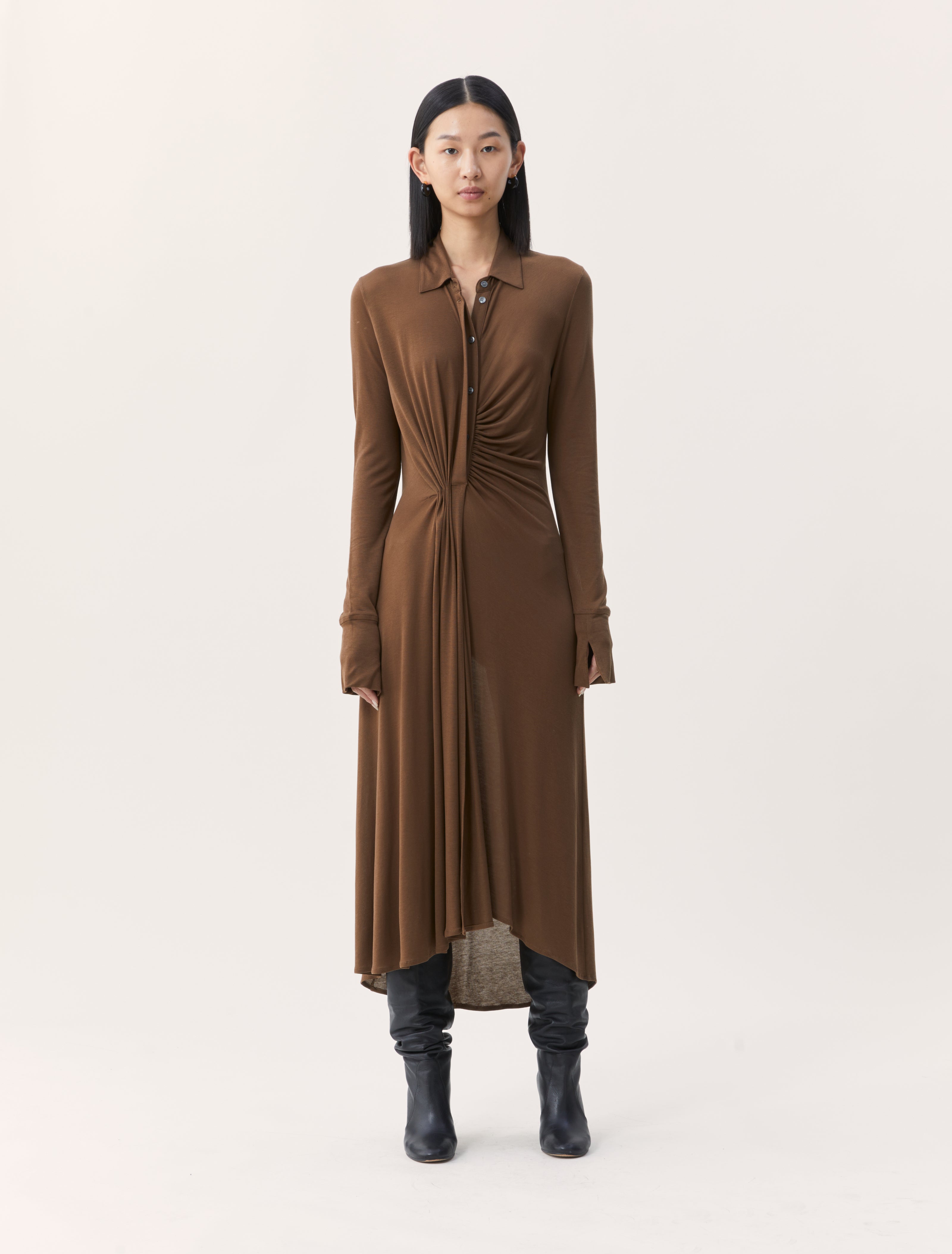 Ninety Percent Phylla Dress in Copal