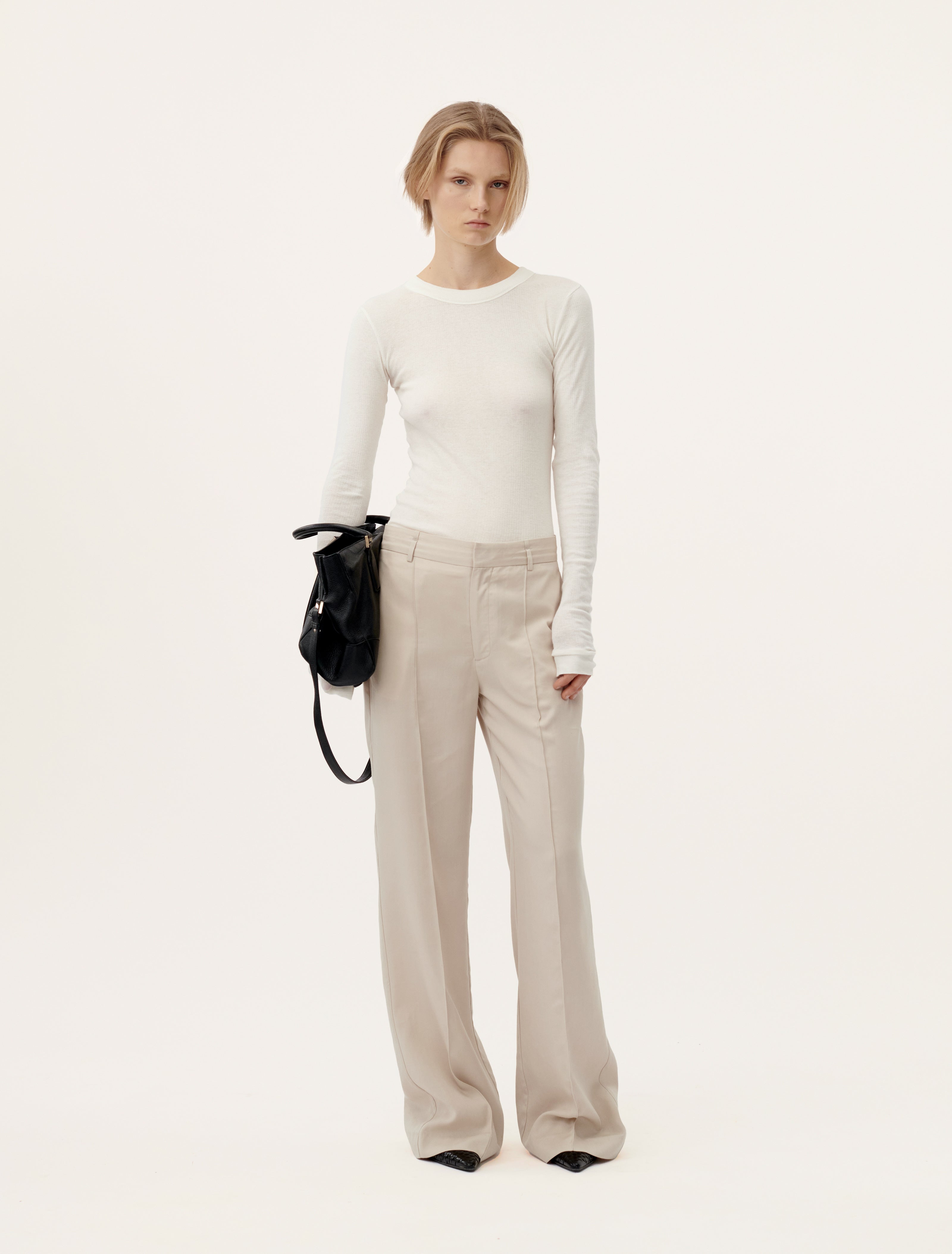 Ninety Percent Chania Trousers in Enoki Mushroom