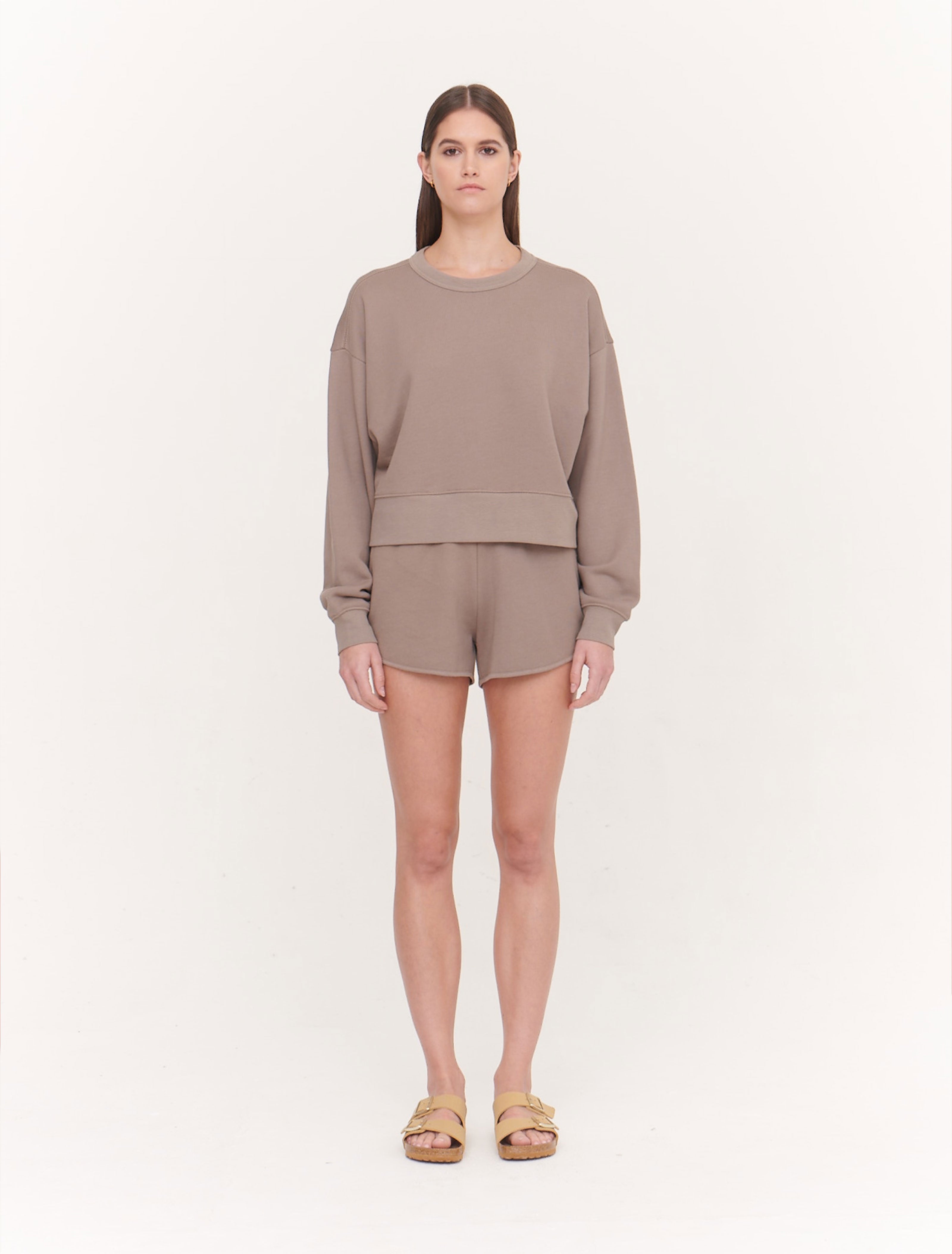 Ninety Percent Ginnie Sweatshirt in Stone