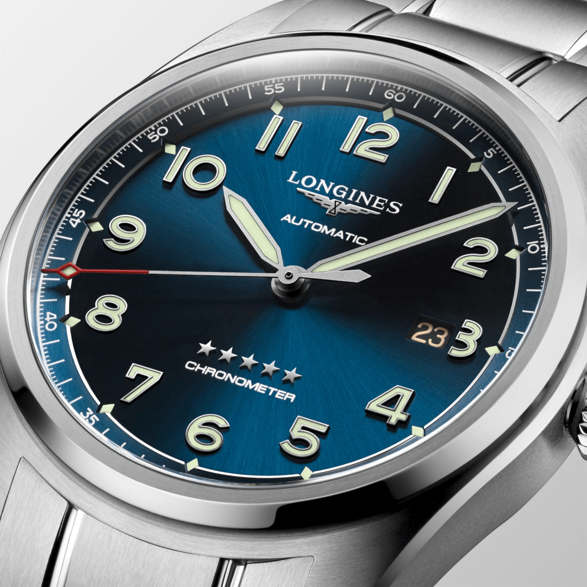 Longines Spirit 42mm Chronometer Sunray Blue Dial Men's Watch L3811493 ...