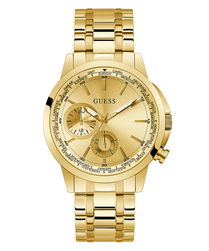 GW0390G2 GUESS TROPHY Multifunction Gold Watch – Gent\'s NZ Tone Broadway Jewellers