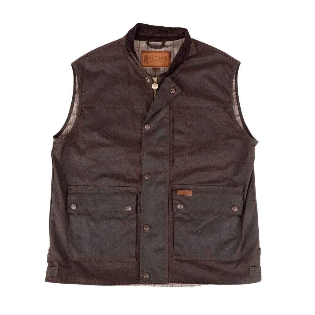 Outpost Oilskin Vest | Outback Trading Co (NZ)