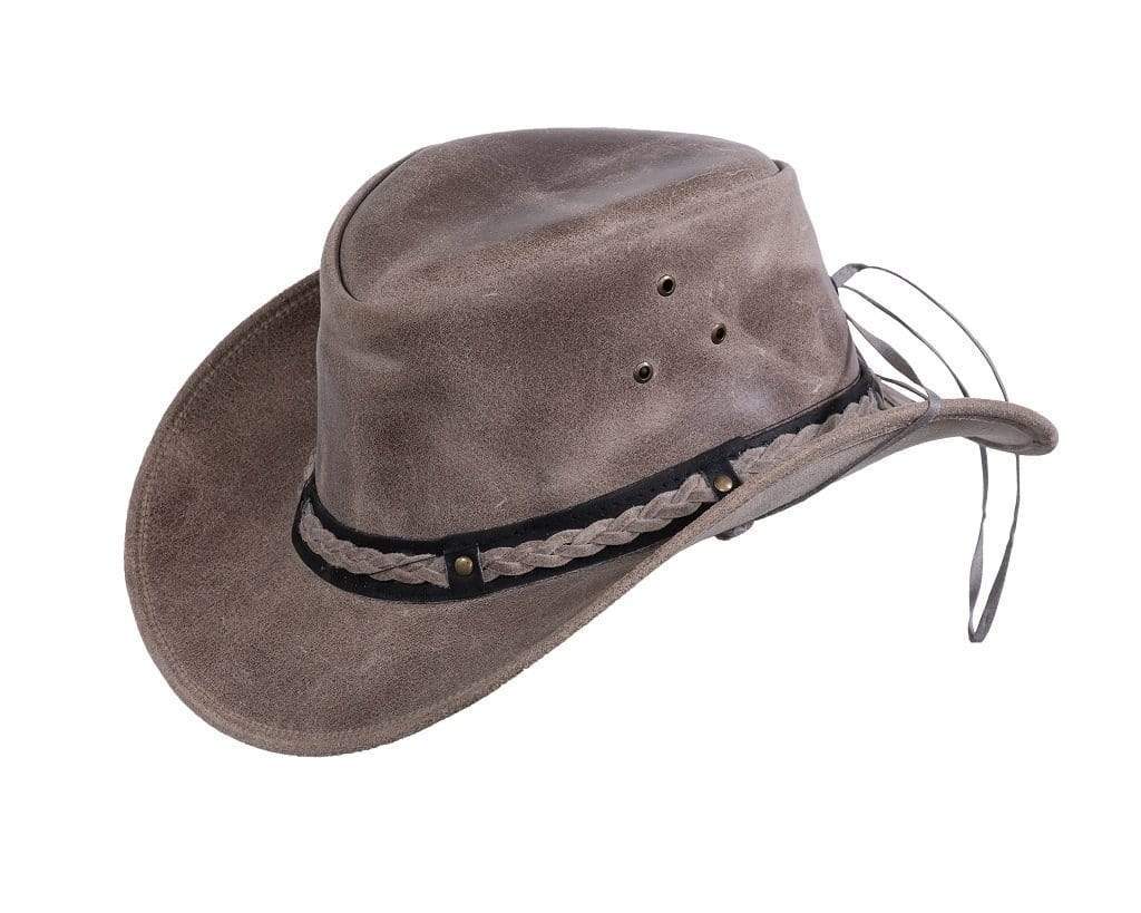 Wagga Wagga Leather Hat - Outback Trading Co NZ product image