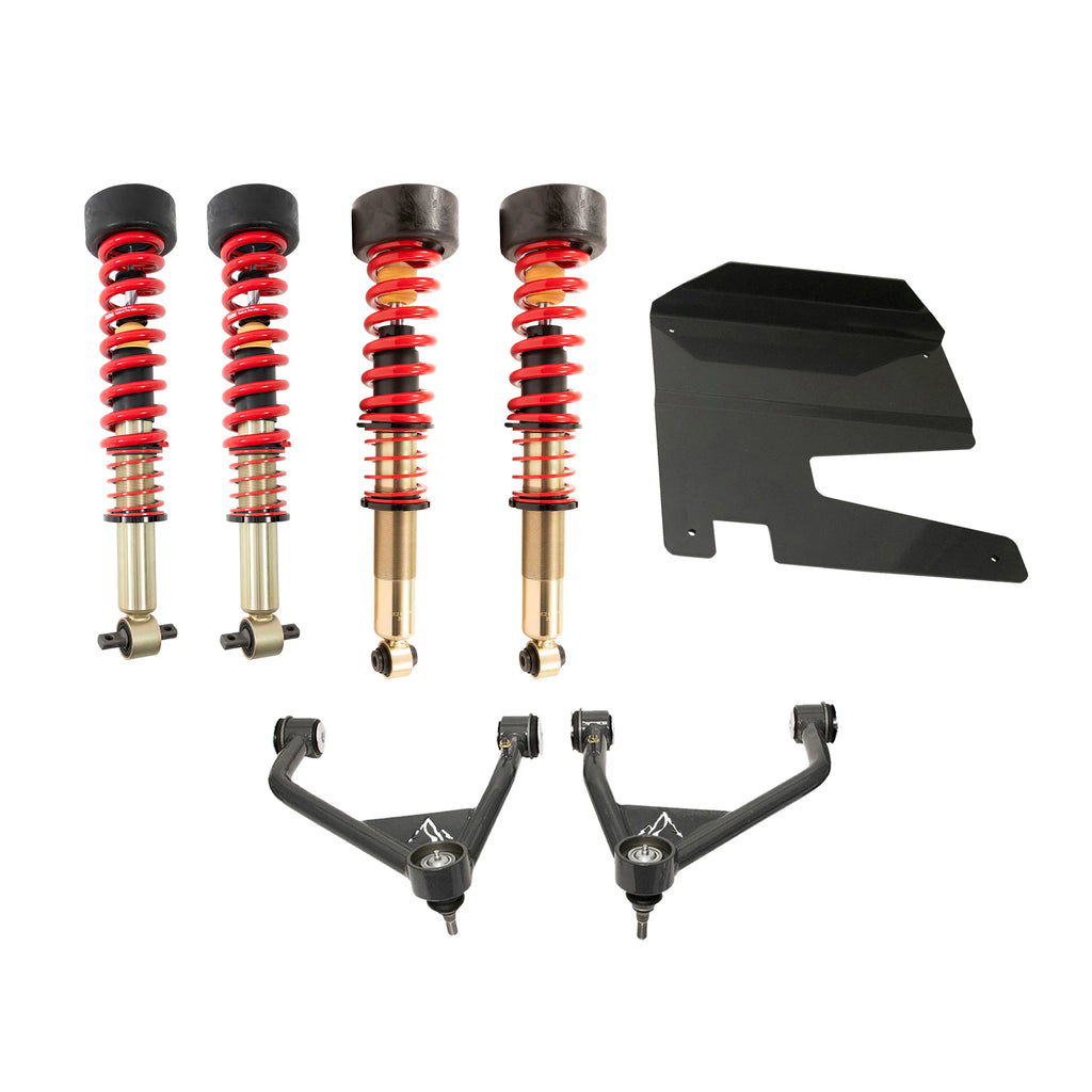 Shocks and springs kit for off-road rig