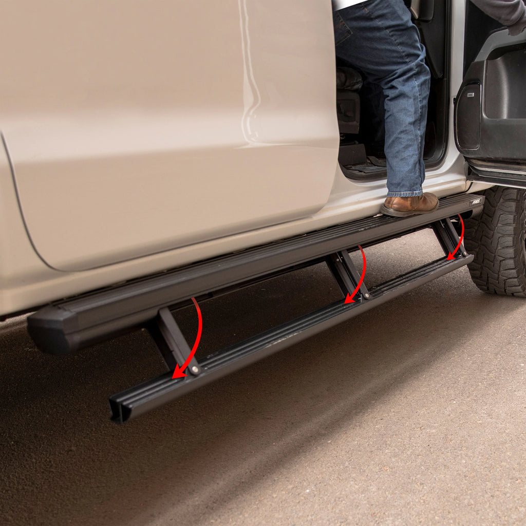 Tundra power running board open