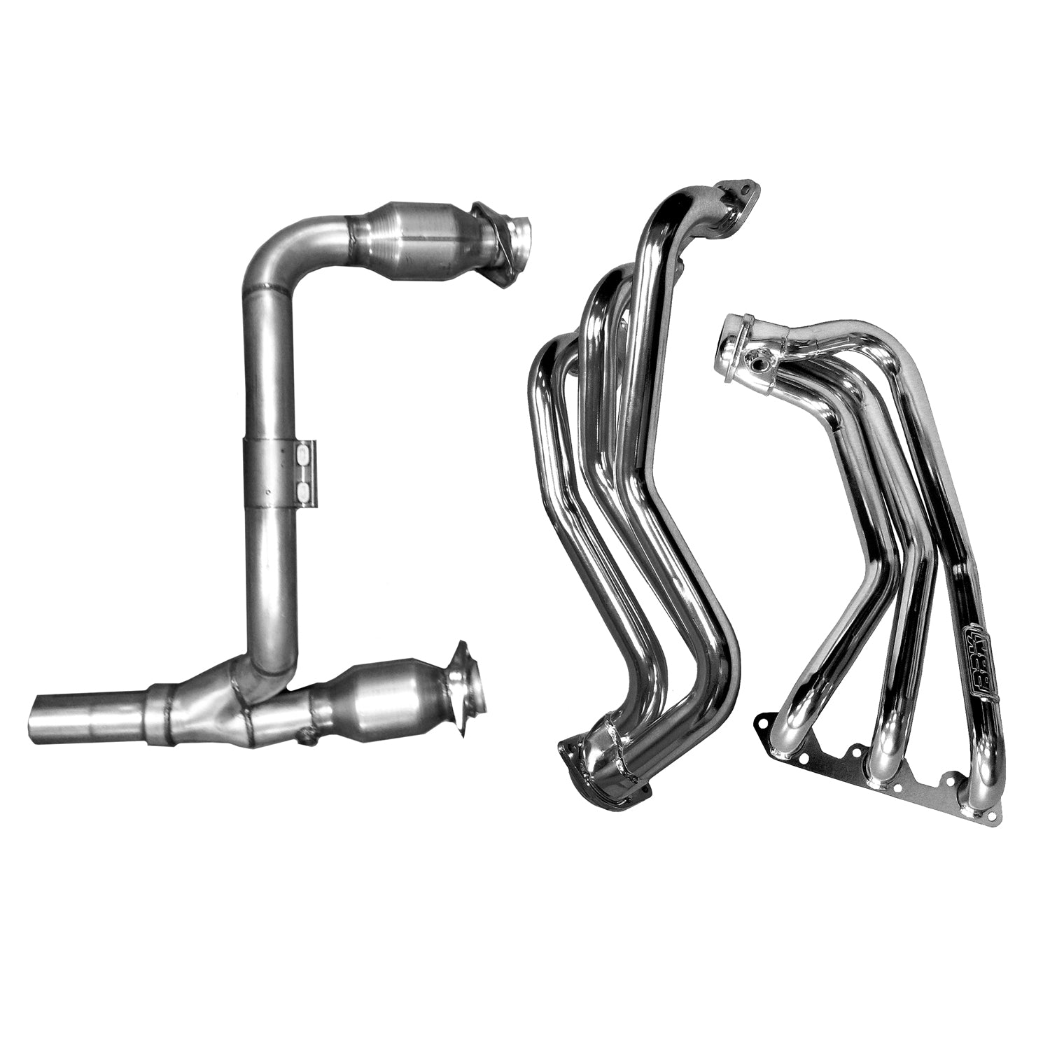 BBK Performance Parts 4050 2007-2011 JEEP WRANGLER  1-5/8 LONG TUBE  HEADERS W/CATS Y PIPE (CHROME). | Truck Part Superstore CANADA