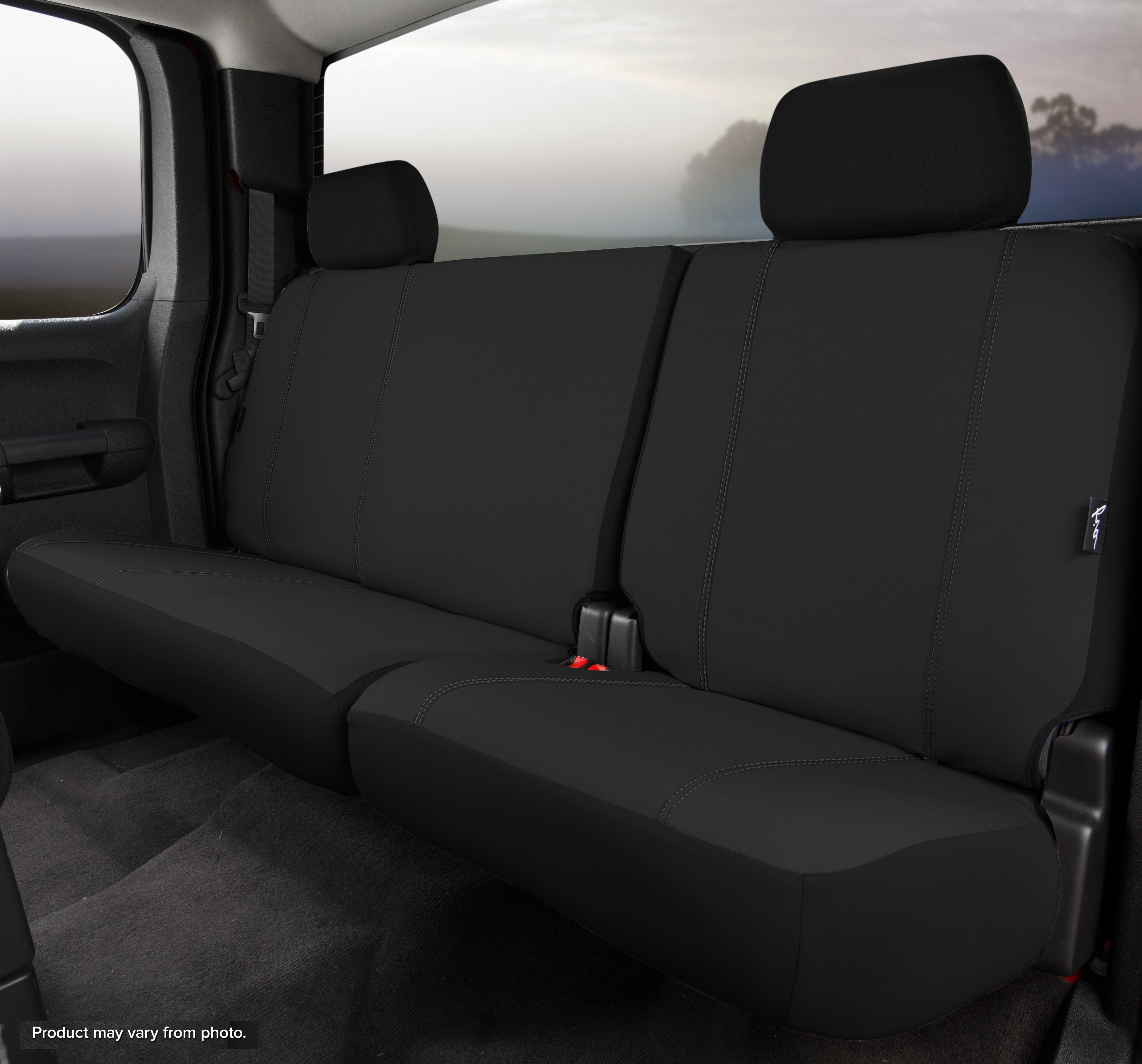 FIA SP82-76 BLACK Seat Protector™ Custom Seat Cover; Black; Split Seat 40/60;