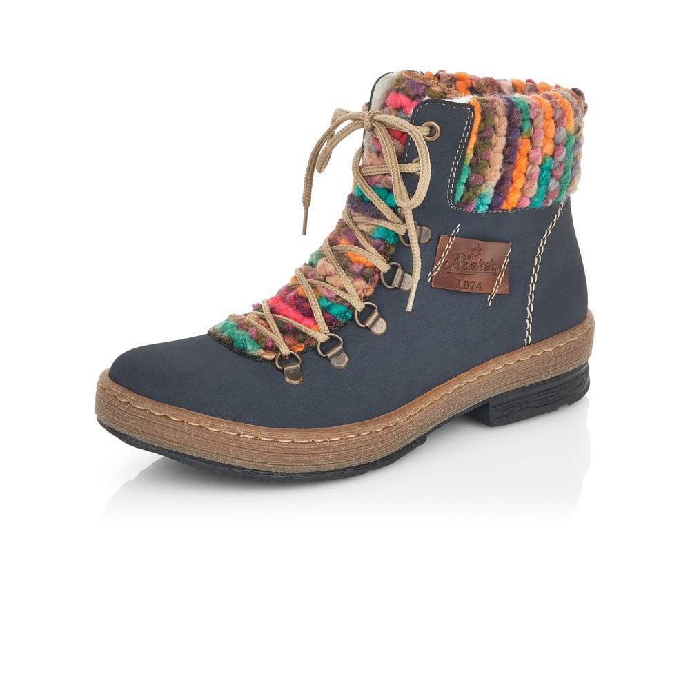 rieker navy ankle boots