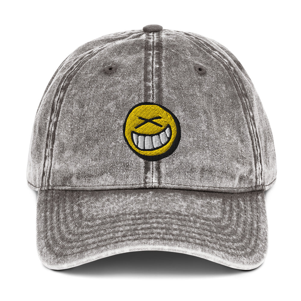 Smiley Vintage Cotton Dad Hat – DJ Costa