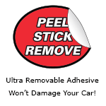 Graphic of an Ultra Removable Sticker