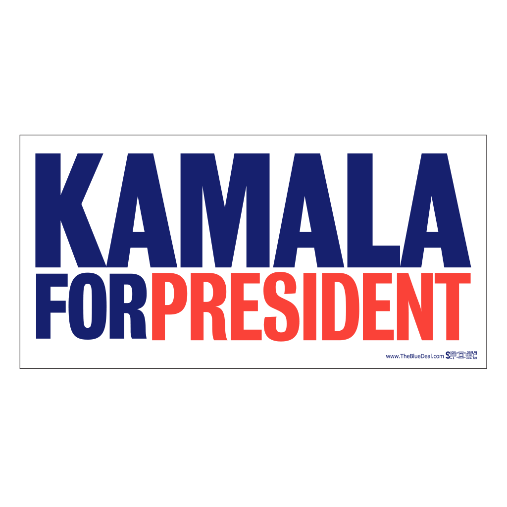 Kamala for President Bumper Sticker The Blue Deal LLC