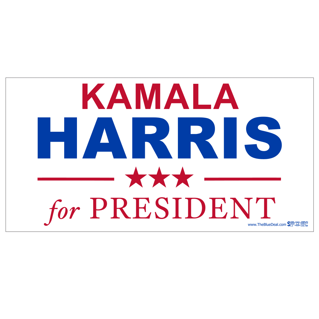 Kamala Harris for President Bumper Sticker The Blue Deal LLC