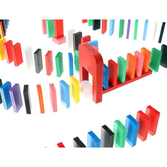 Loodgieter Goed opgeleid Slijm Kruzzel XXL gekleurde domino set van hout 1131 delig met 1080 domino s –  Voordeelstore.nl