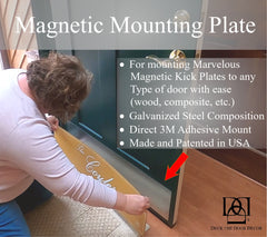 Magnetic Mounting plate for Door Sign Kick Plate