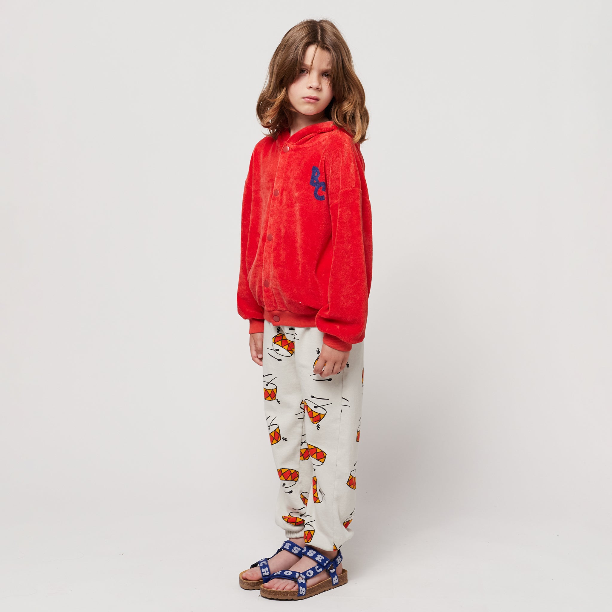 Bobo Choses Child Play The Drums All Over Sweatpants Grey