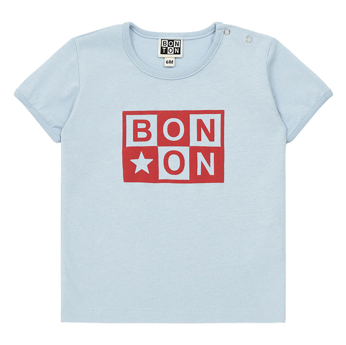 Bonton Baby Logo T-Shirt PÃ©tanque Blue