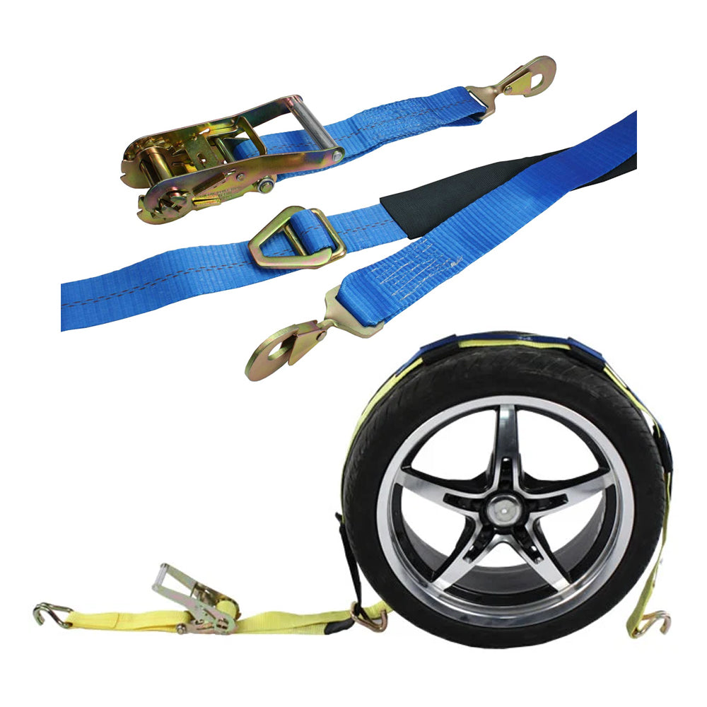 Wheel Nets, Car Tie Downs, Tow Dolly Straps & Car Trailer Straps