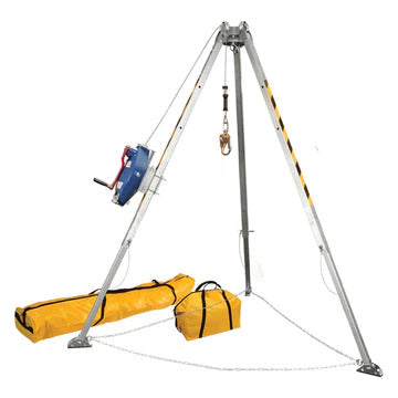 tripod confined space kit with srl and storage bag