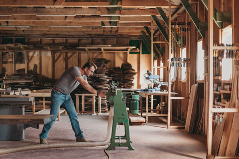 artisan carpenter working in workshop