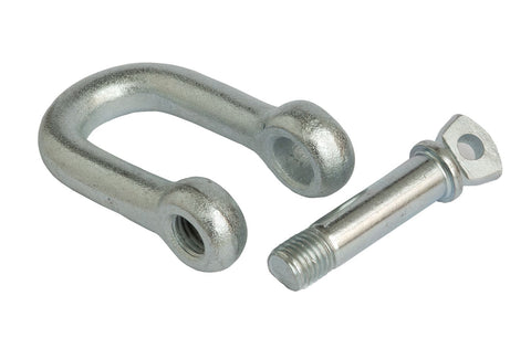 image of screw pin shackle with screw untightened from shackle body