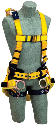 yellow safety harness for fall protection