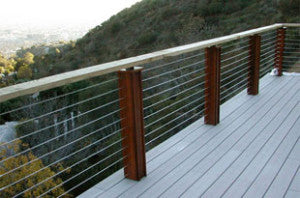 image of cable railing systems for decks