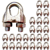 3/16 Zinc Plated Malleable Wire Rope Clip (25 Pack)