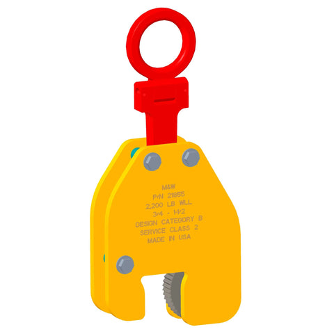 m&w vertical lifting plate clamp from us cargo control