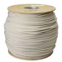 Solid Braid Construction Cotton Sash Cord - 1/4 inch x 100 Feet - Durable Cordage