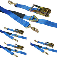 TOTALPACK® Cargo Strap With Ratchet 2 x 30 ft With Flat Snap Hook