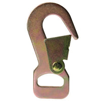 1 Forged Bull Nose Snap Hook - White Zinc