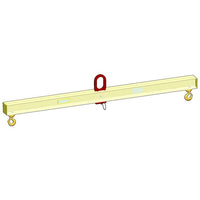 Standard Adjustable Lifting Beam w/ Swivel Hooks - 4,000 Lb