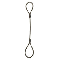 Wire Rope Sling - Single Leg Eye and Eye Hook - 1/2 x 3