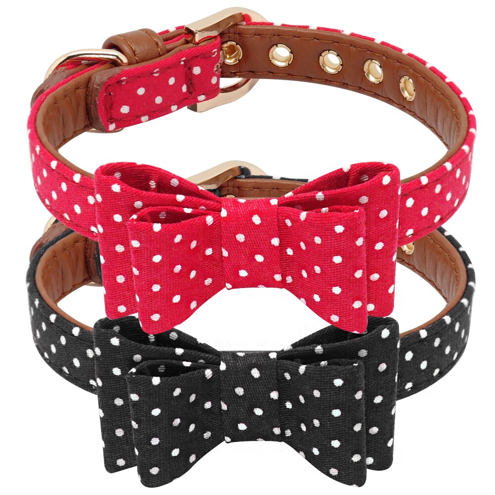 cute leather dog collars