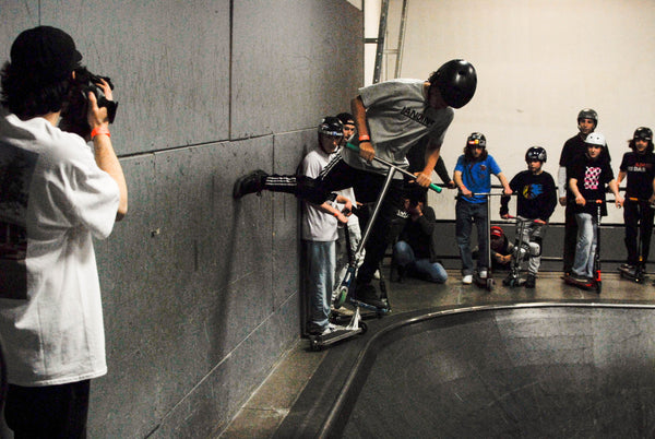 Spin skatepark brossard scooter jam 1