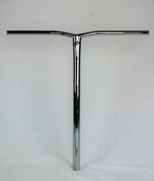 YGW Small Bend Oversized - Scooter Bars Chrome