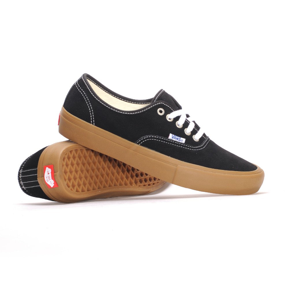 vans authentic black brown gum