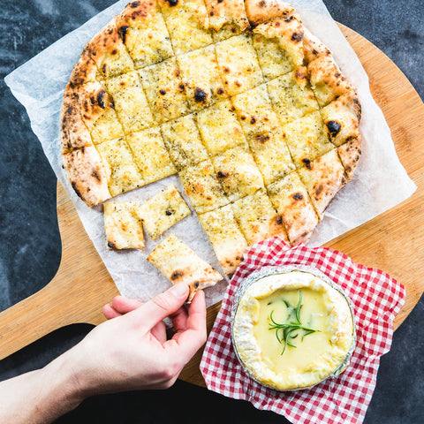 Baked Camembert and Pizza Sticks