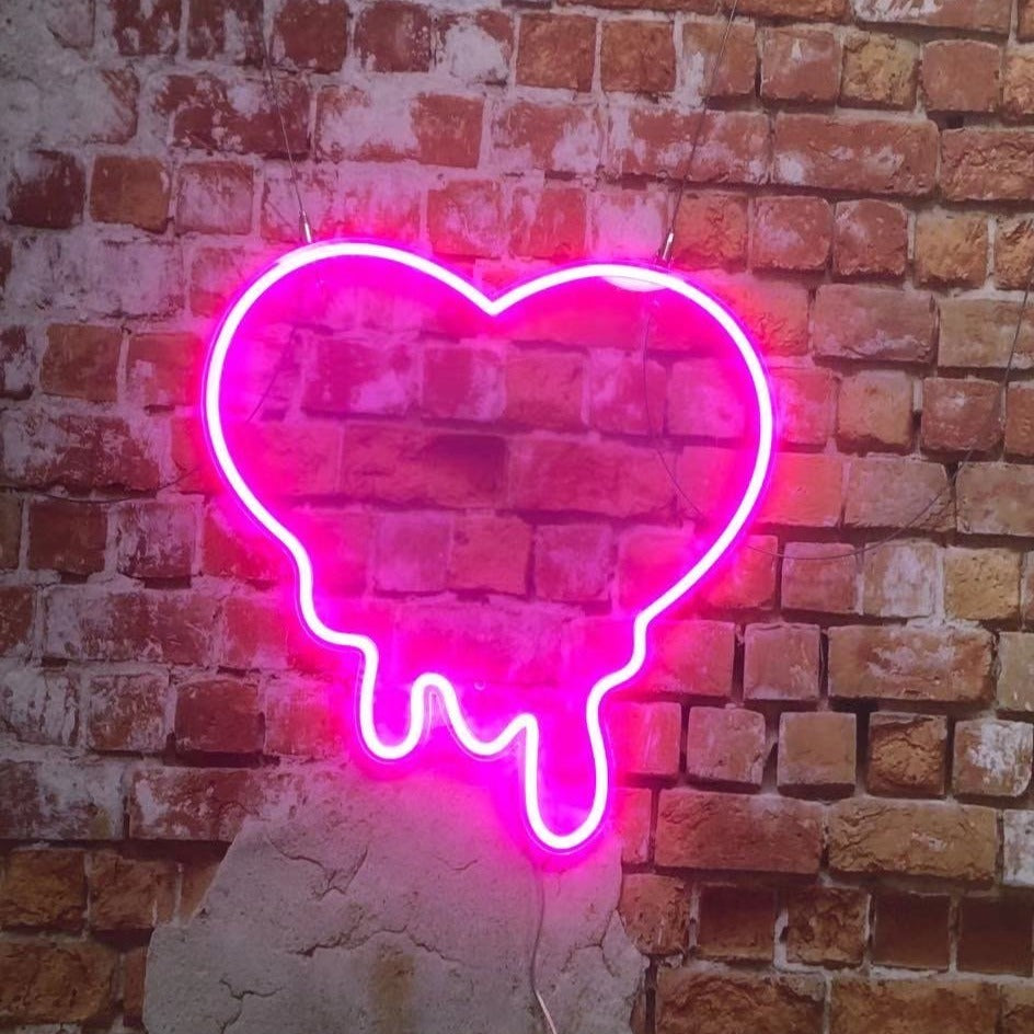 Melting Heart - Neon Sign - Neon Mama