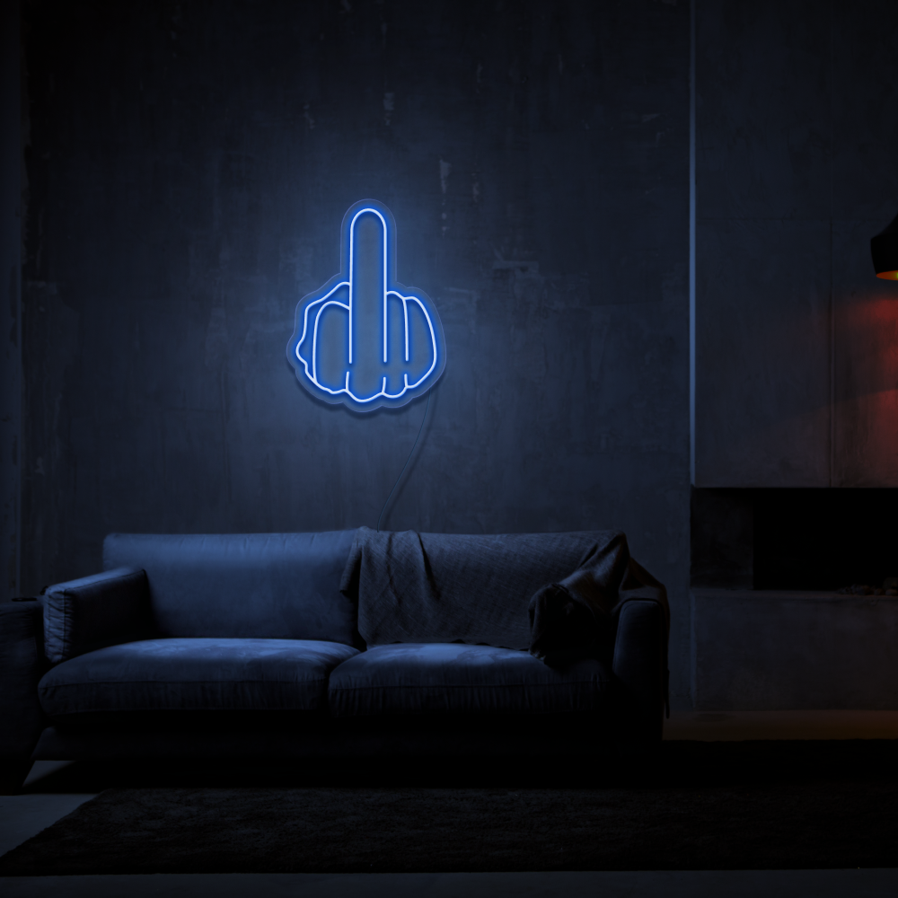 middle finger led light